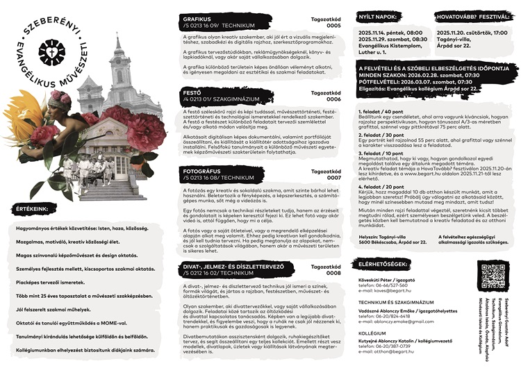 PAV szorolap 2025 muvesz